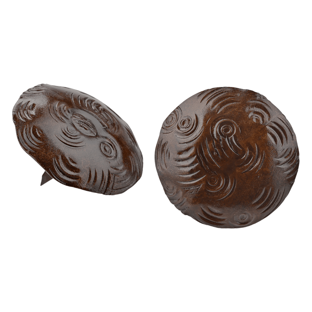 Borderland-rustic-hardware decorative-nails clavos iron forged-hardware decorative-hardware tacks bohemian large round sealed-rust 1.5