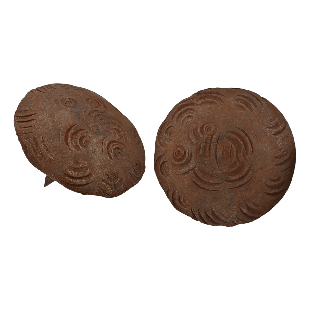 Borderland-rustic-hardware decorative-nails clavos iron forged-hardware decorative-hardware tacks bohemian large round rust 1.5