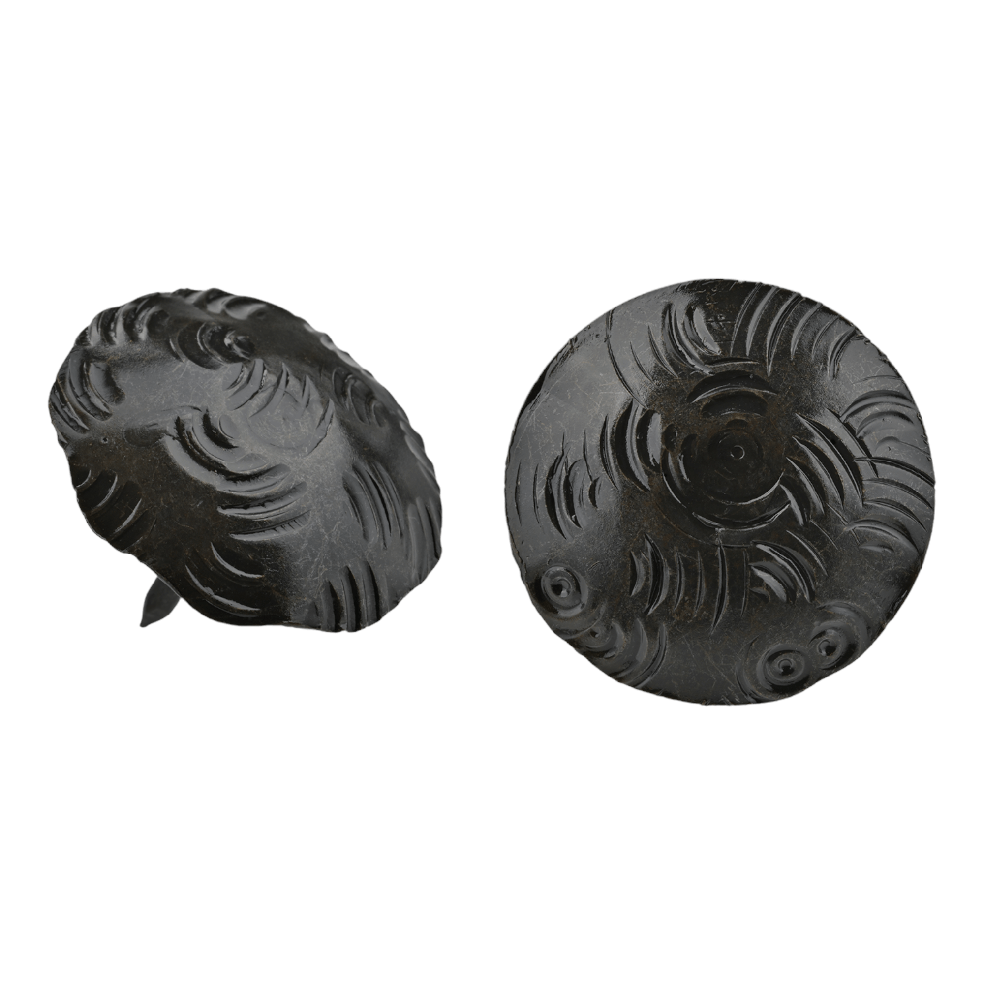 Borderland-rustic-hardware decorative-nails clavos iron forged-hardware decorative-hardware tacks bohemian medium round seal-unfinished 1.25