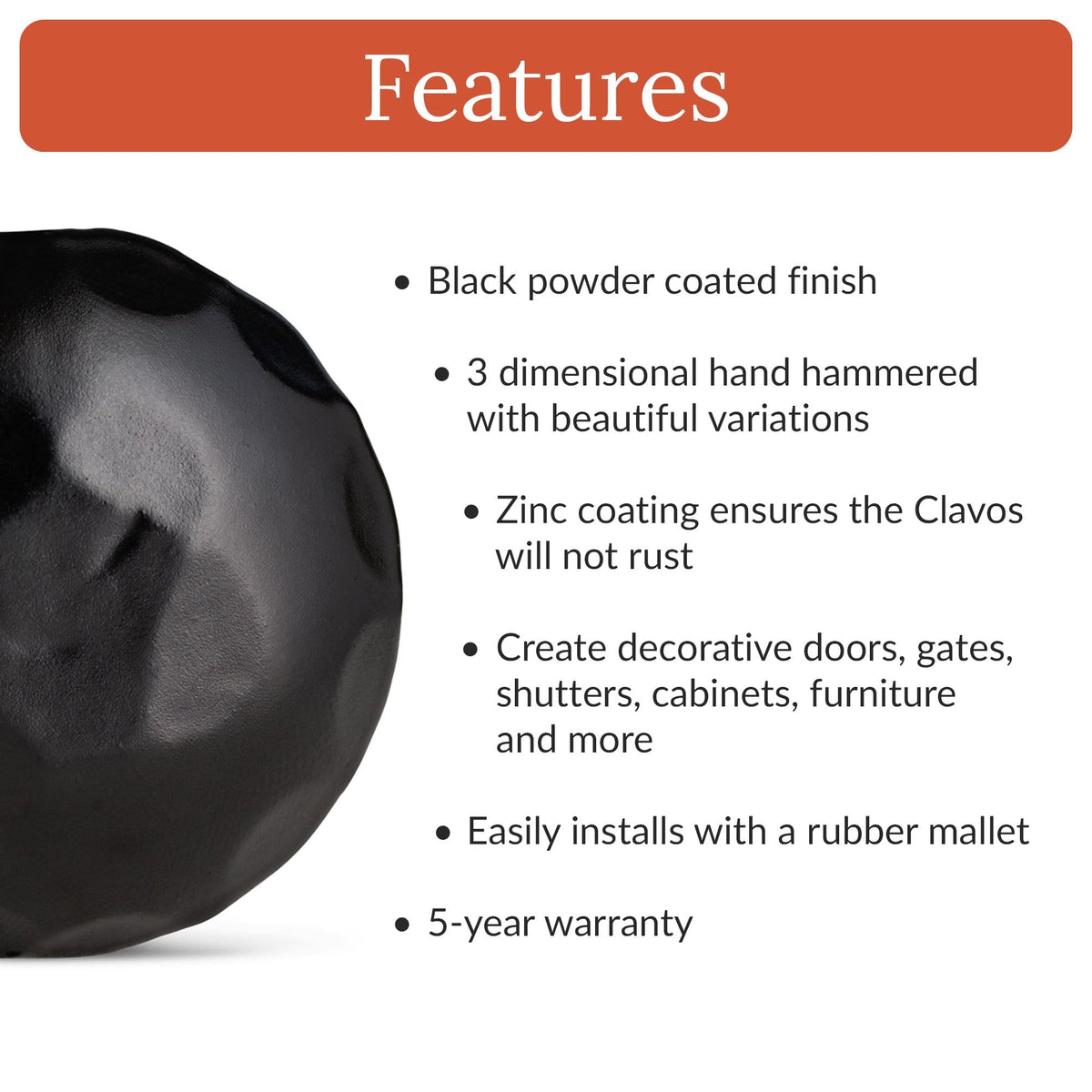 Artisan Series | 1.25&quot; Round Decorative Nails &amp; Clavos