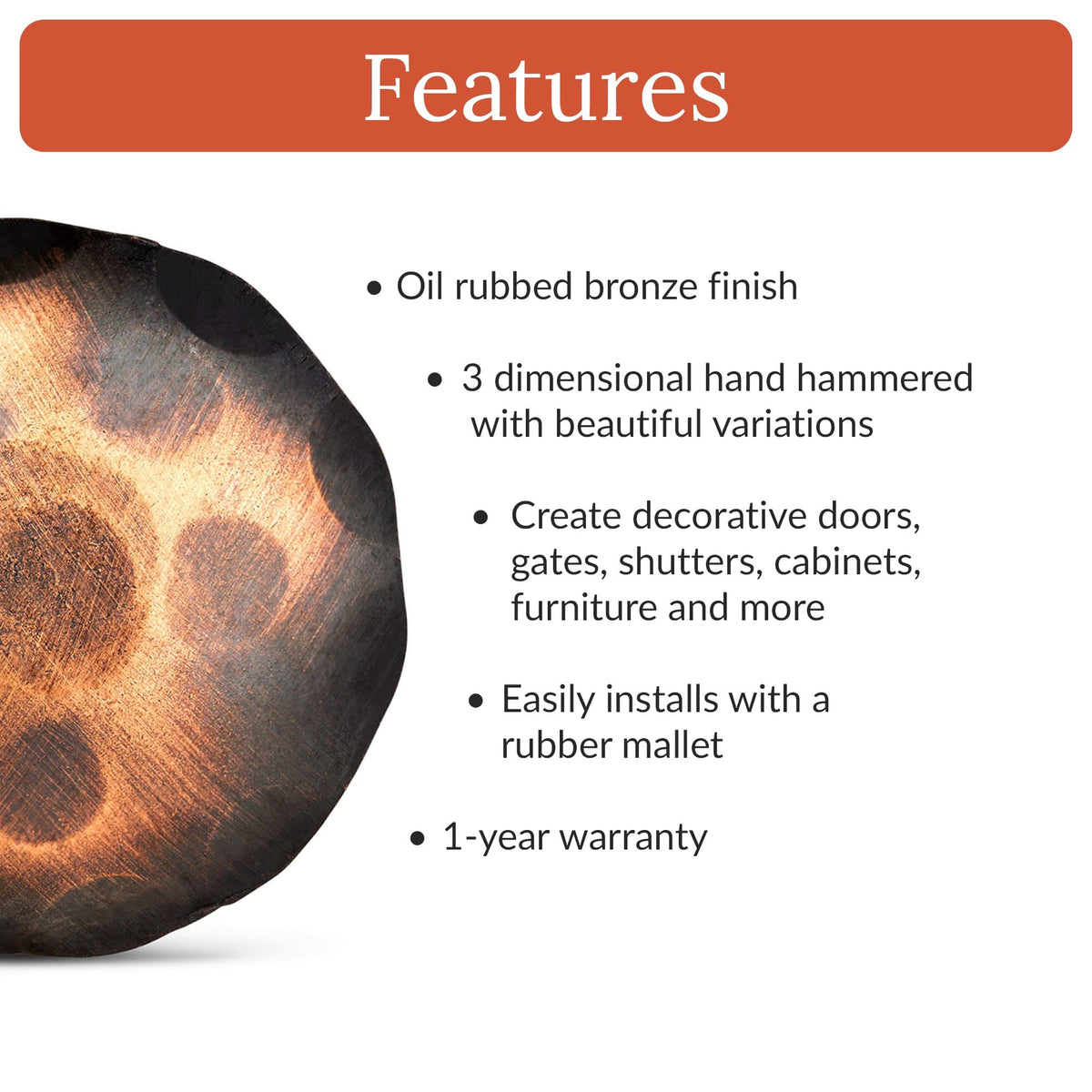 Artisan Series | 1.5&quot; Round Decorative Nails &amp; Clavos