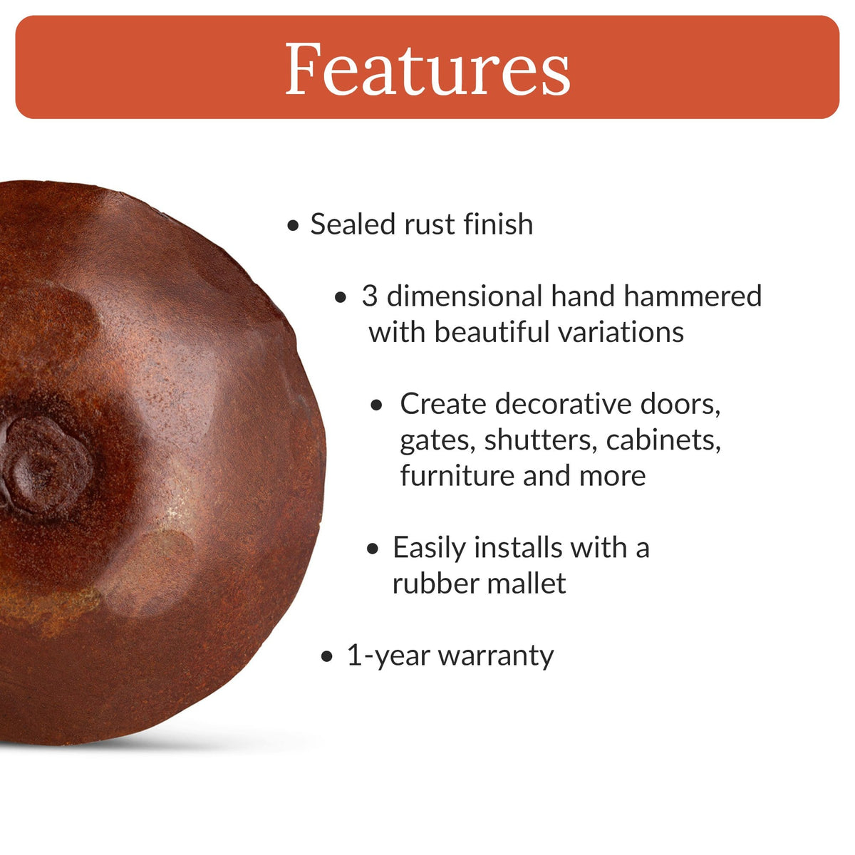 Artisan Series | 1.25&quot; Round Decorative Nails &amp; Clavos