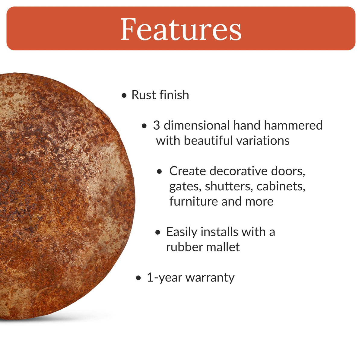 Artisan Series | 1&quot; Round Decorative Nails &amp; Clavos