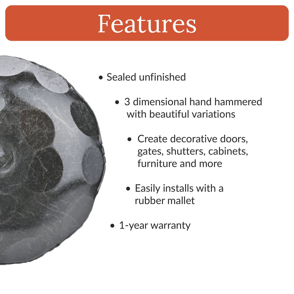 Artisan Series | 2&quot; Round Decorative Nails &amp; Clavos