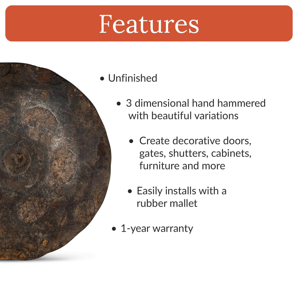 Artisan Series | 1&quot; Round Decorative Nails &amp; Clavos