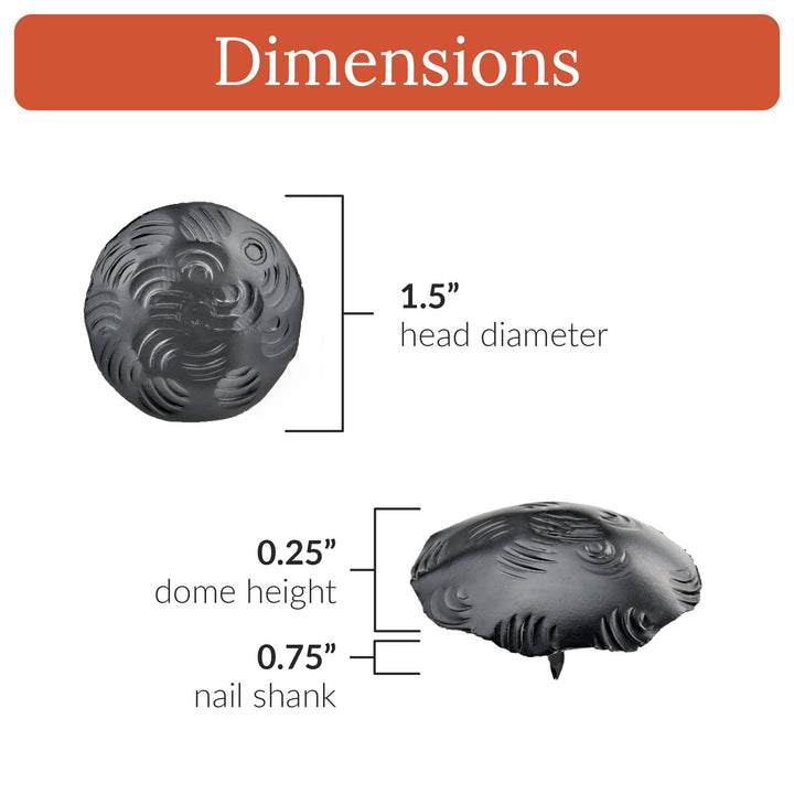 Bohemian Series | 1.5" Round Decorative Nails & Clavos