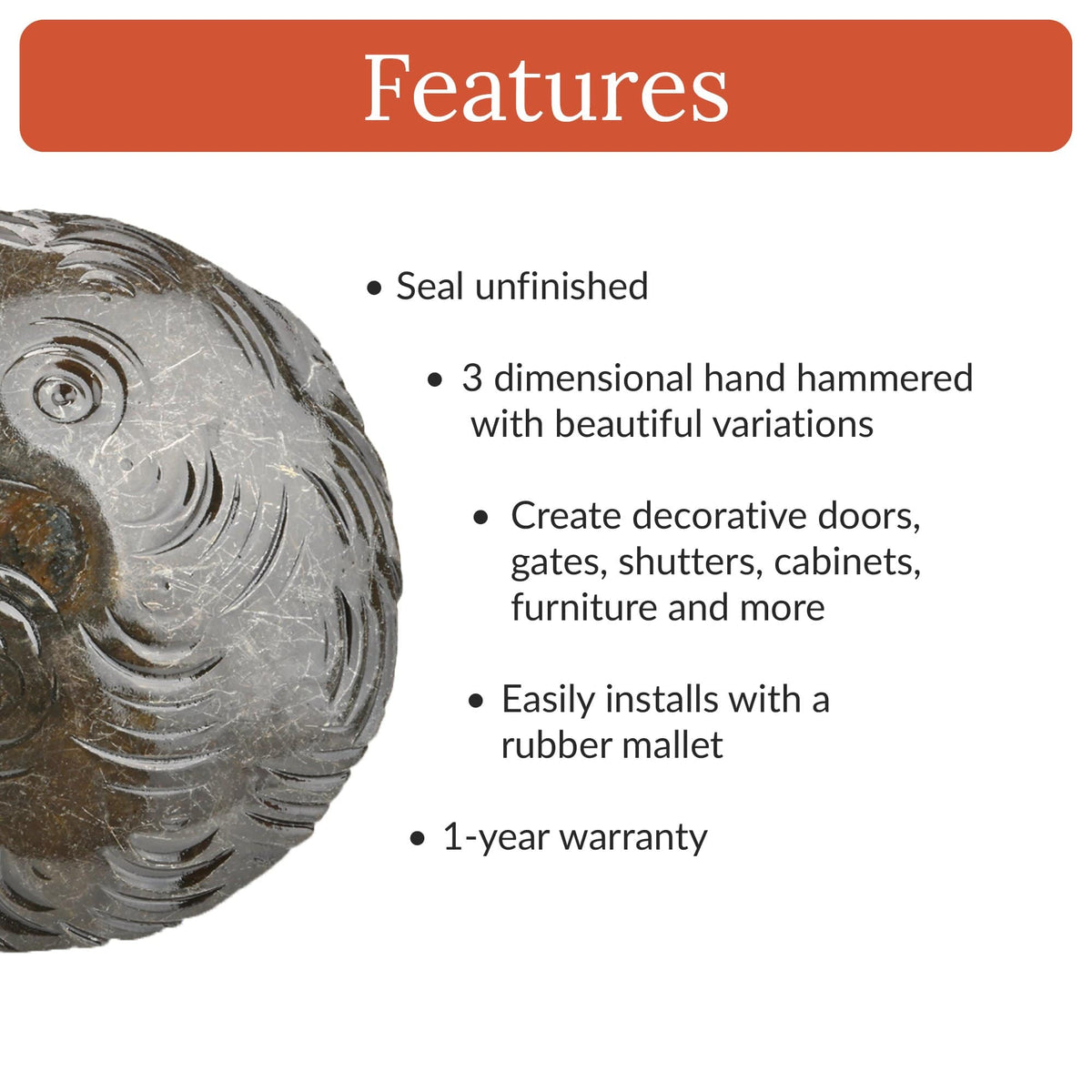 Bohemian Series | 2&quot; Round Decorative Nails &amp; Clavos