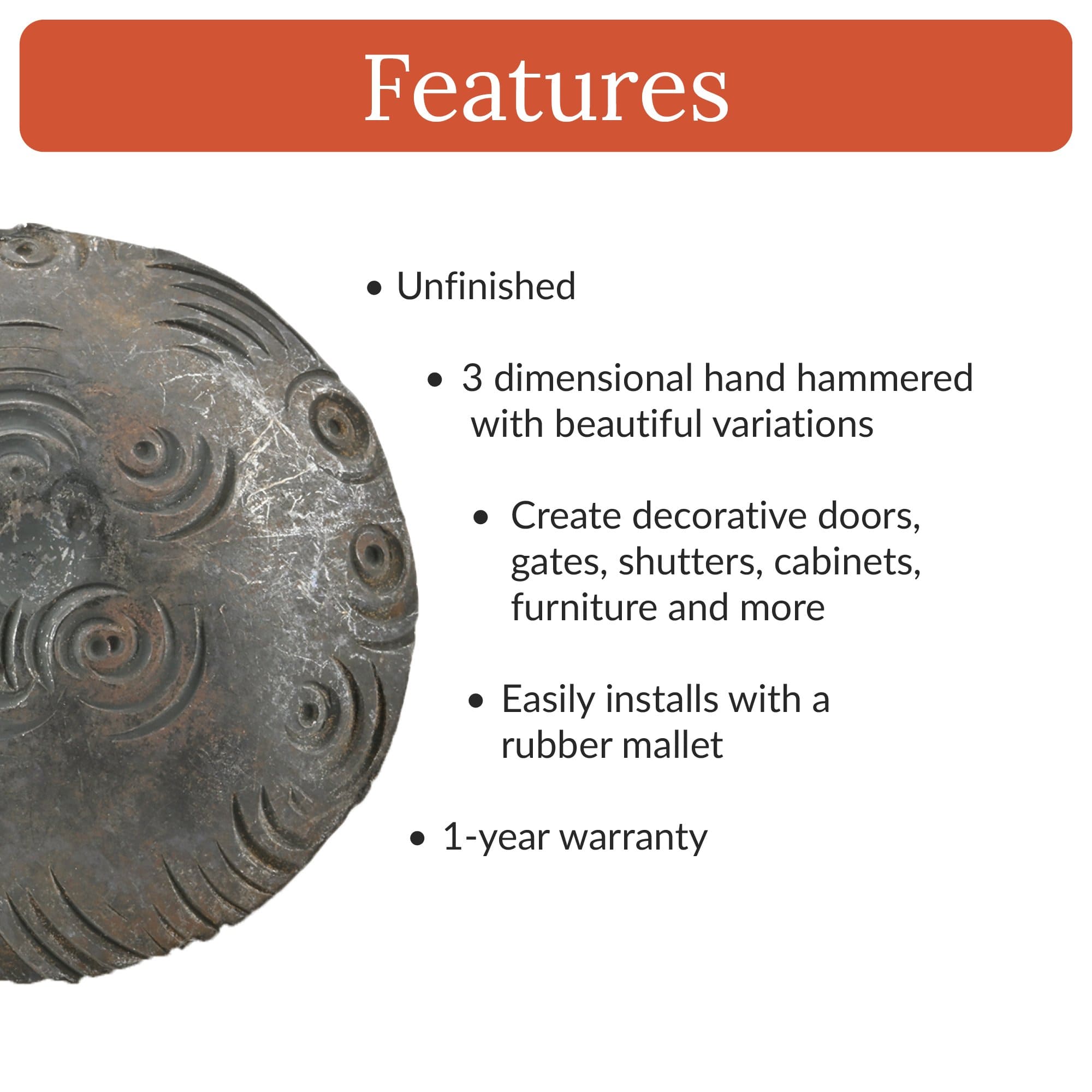 Bohemian Series | 2" Round Decorative Nails & Clavos