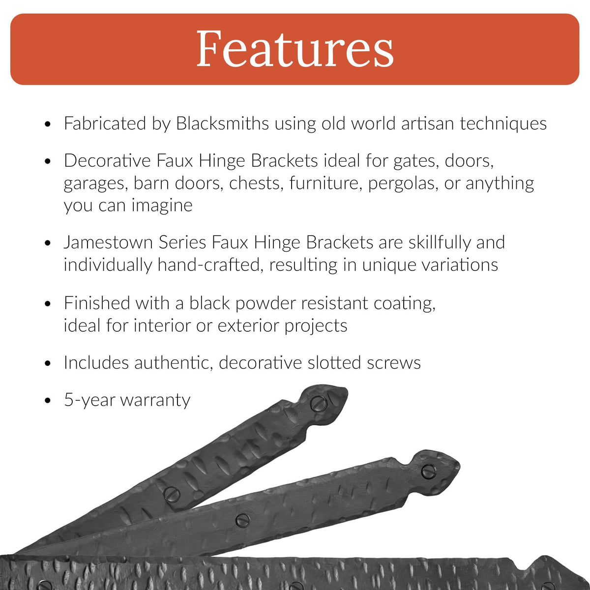 Jamestown Series | Faux Hinge Strap