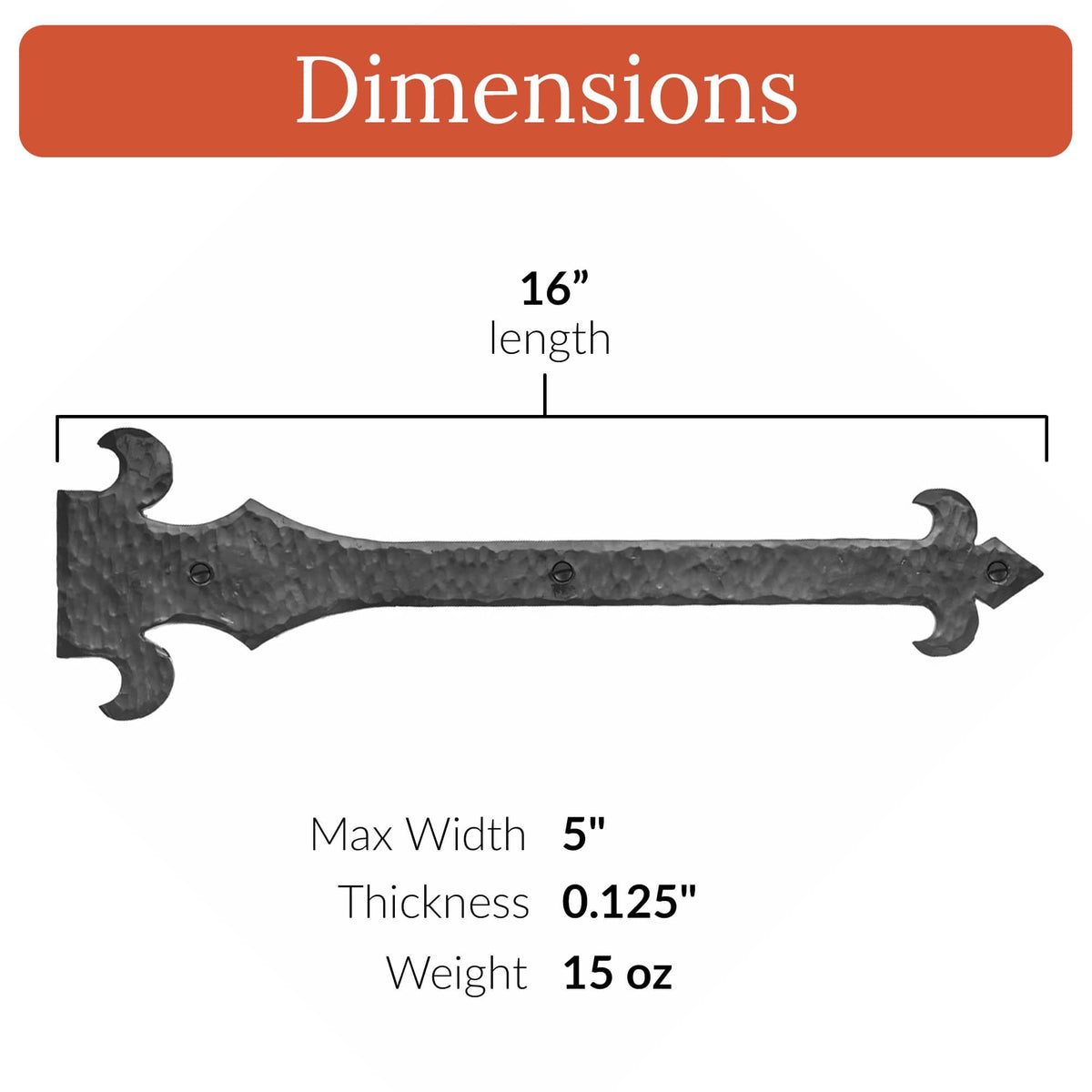 Nouvelle Fluer De Lis Series | Faux Hinge Strap