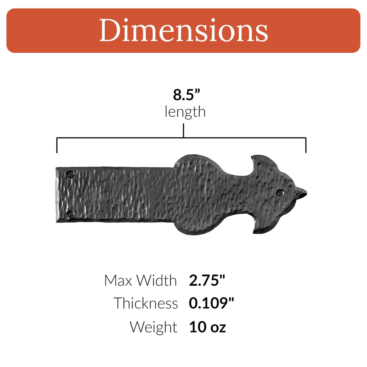 Sonora Series | 8.5 Faux Hinge Strap