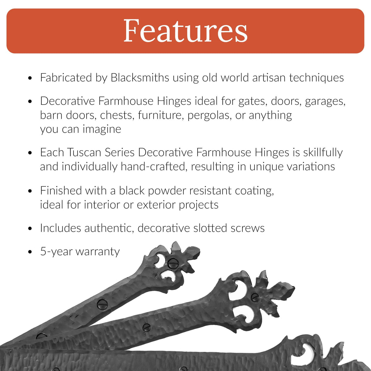 Tuscan Series | Faux Hinge Strap