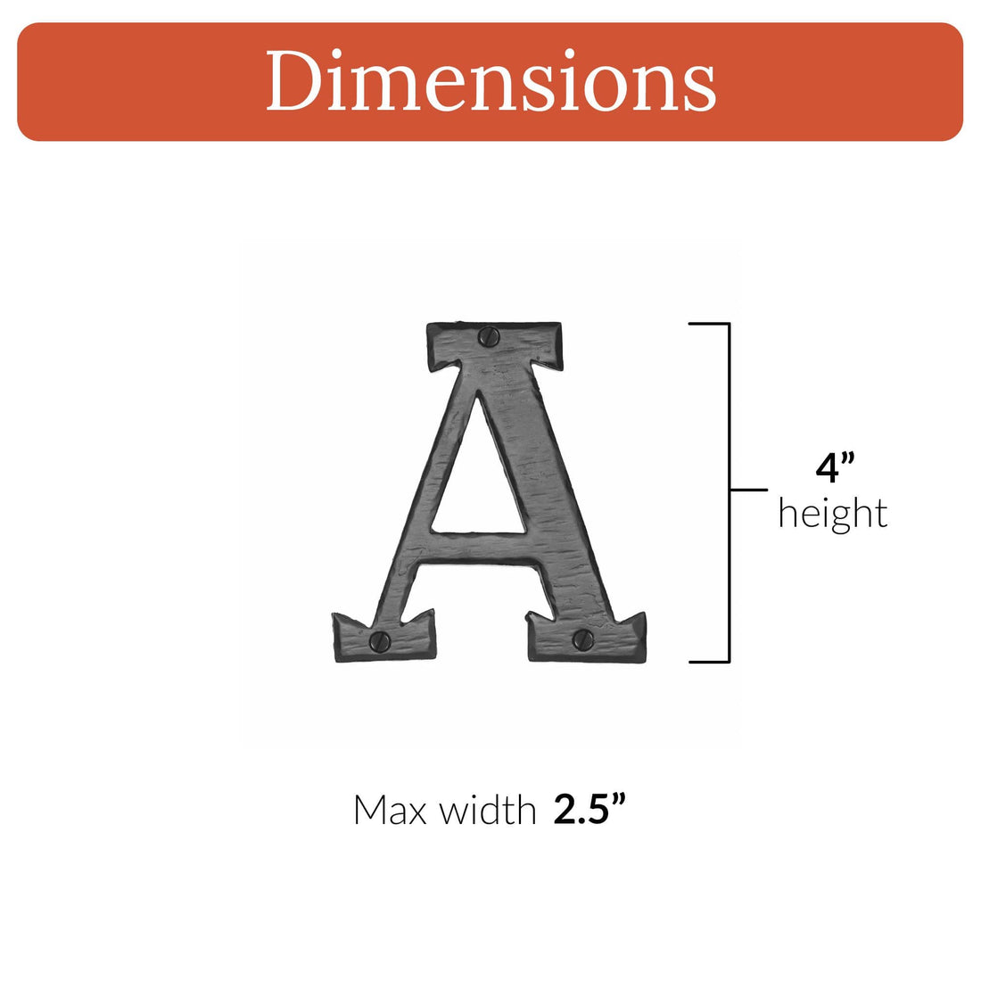 Hacienda Series | 4" House Address Mailbox Letters