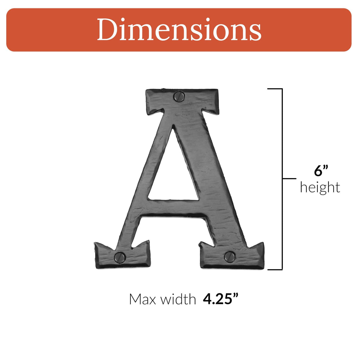 Hacienda Series | 6&quot; House Address Mailbox Letters