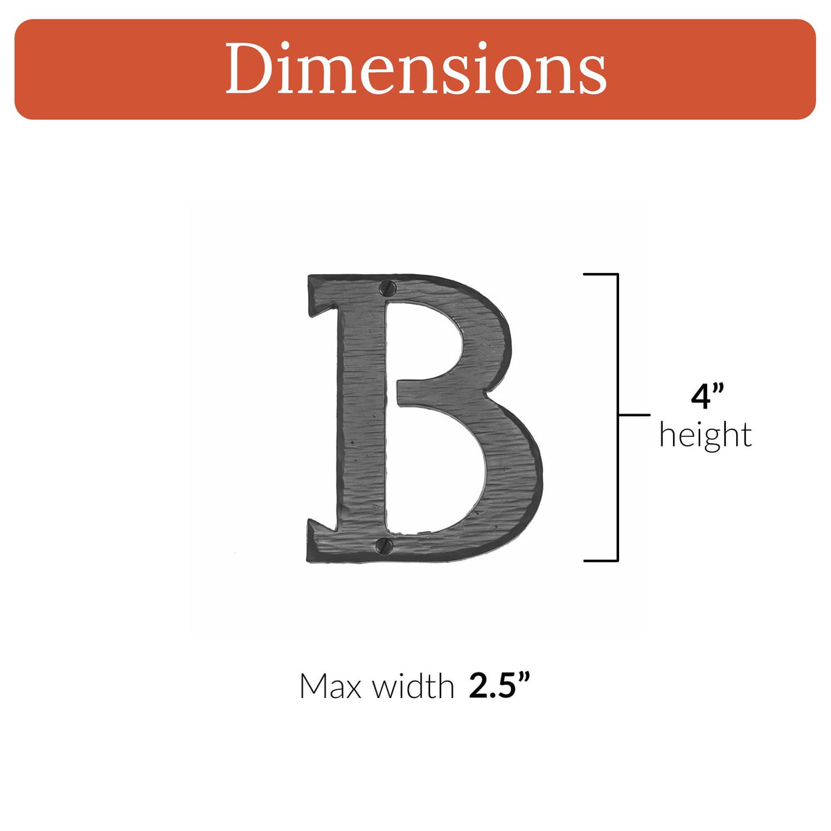 Hacienda Series | 4&quot; House Address Mailbox Letters