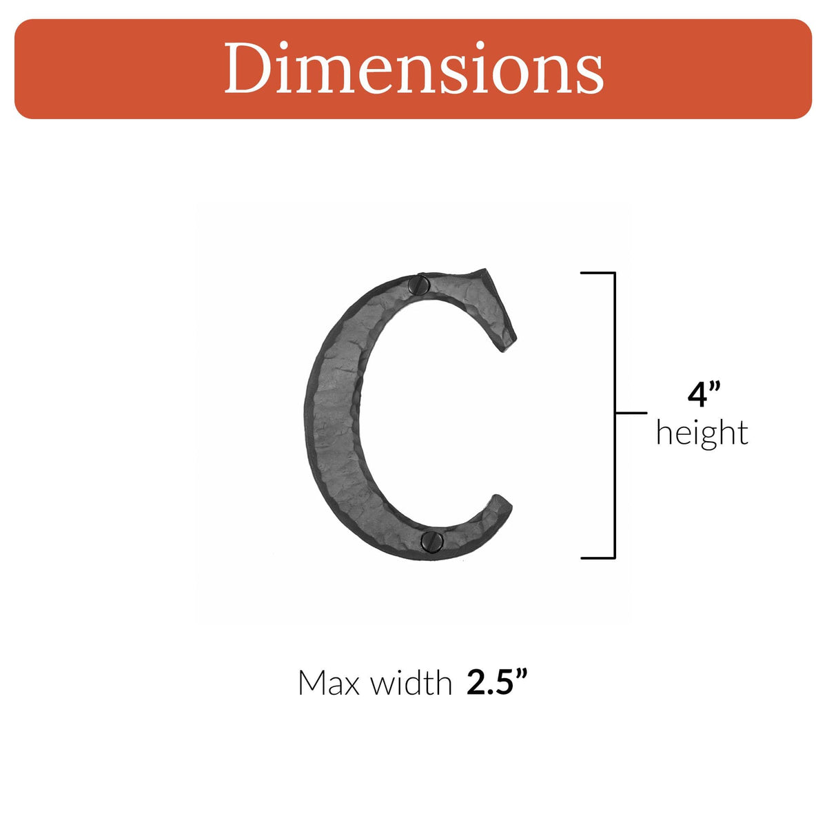 Hacienda Series | 4&quot; House Address Mailbox Letters