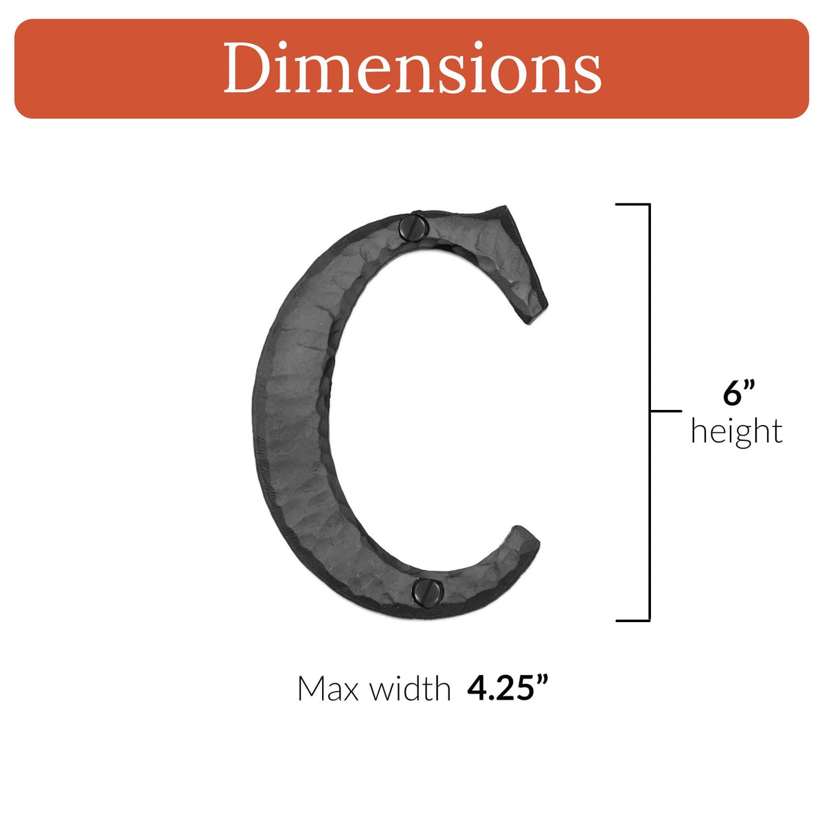 Hacienda Series | 6&quot; House Address Mailbox Letters