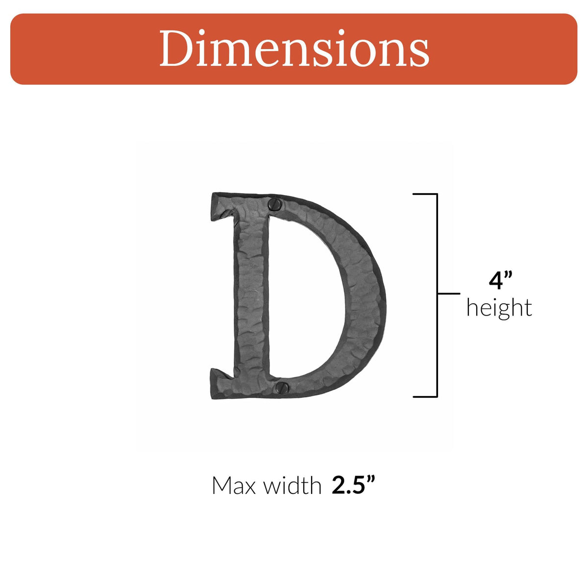 Hacienda Series | 4&quot; House Address Mailbox Letters