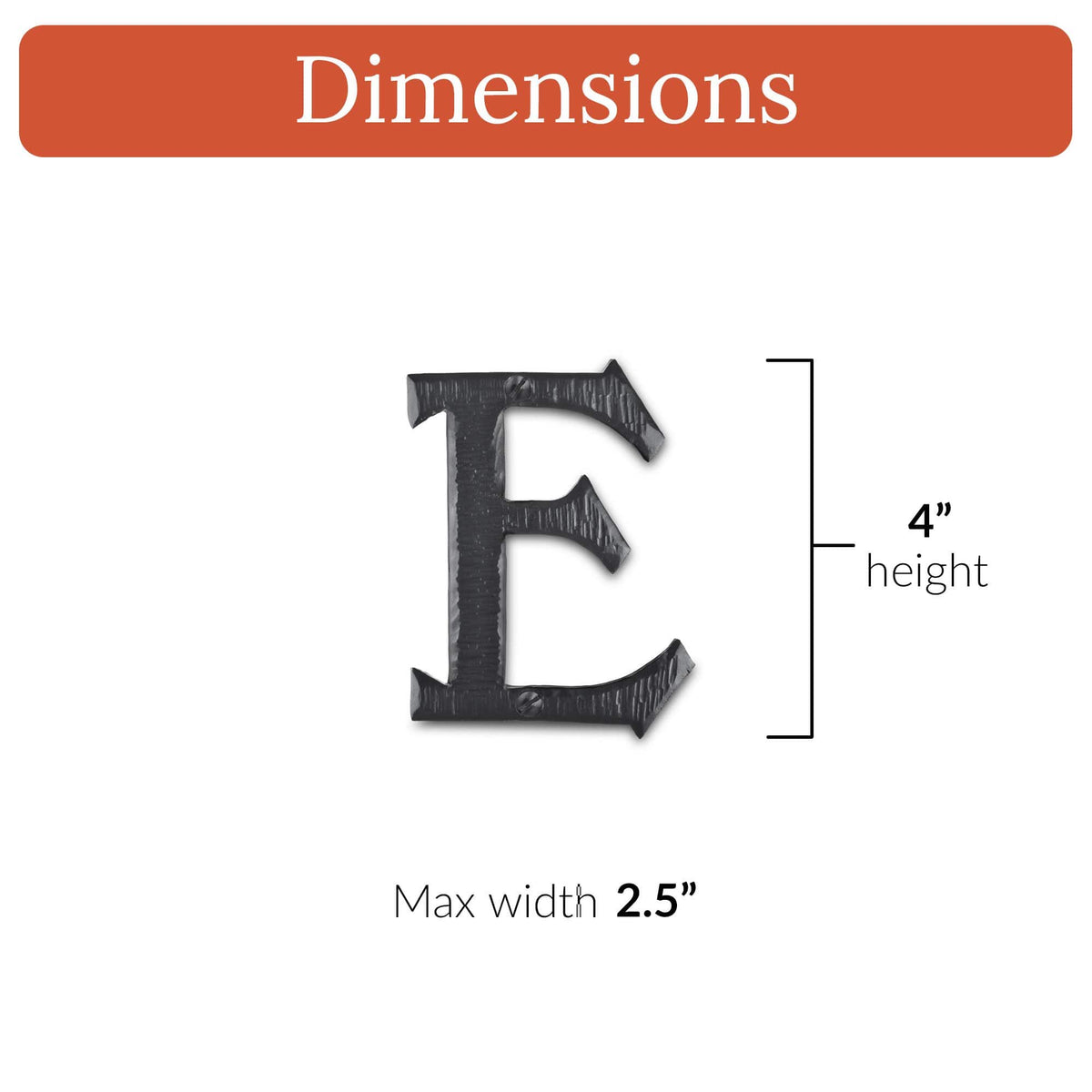 Hacienda Series | 4&quot; House Address Mailbox Letters