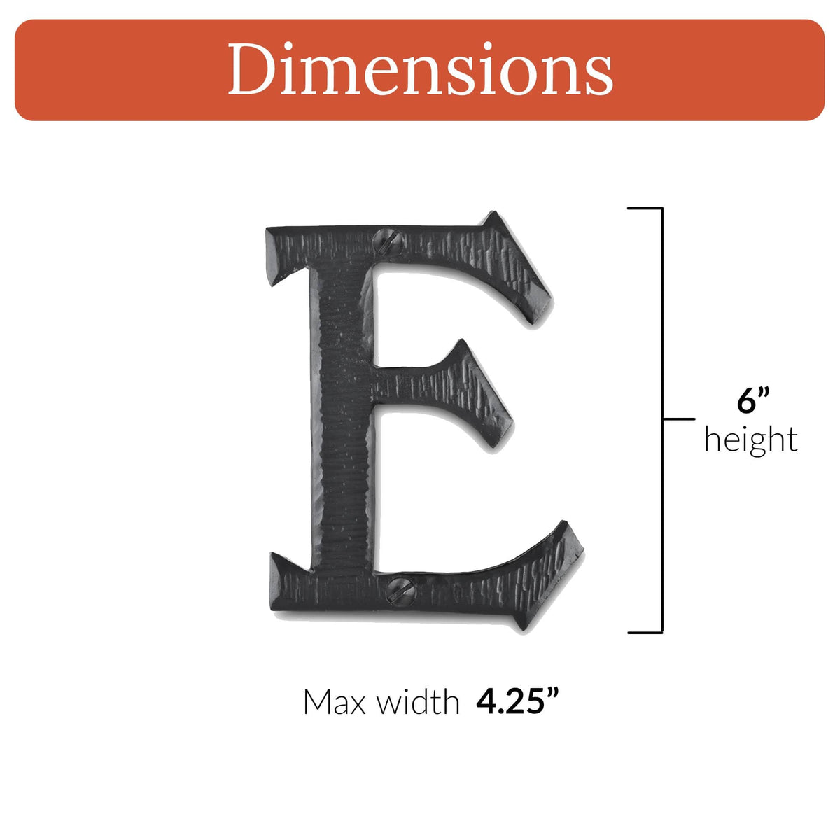 Hacienda Series | 6&quot; House Address Mailbox Letters