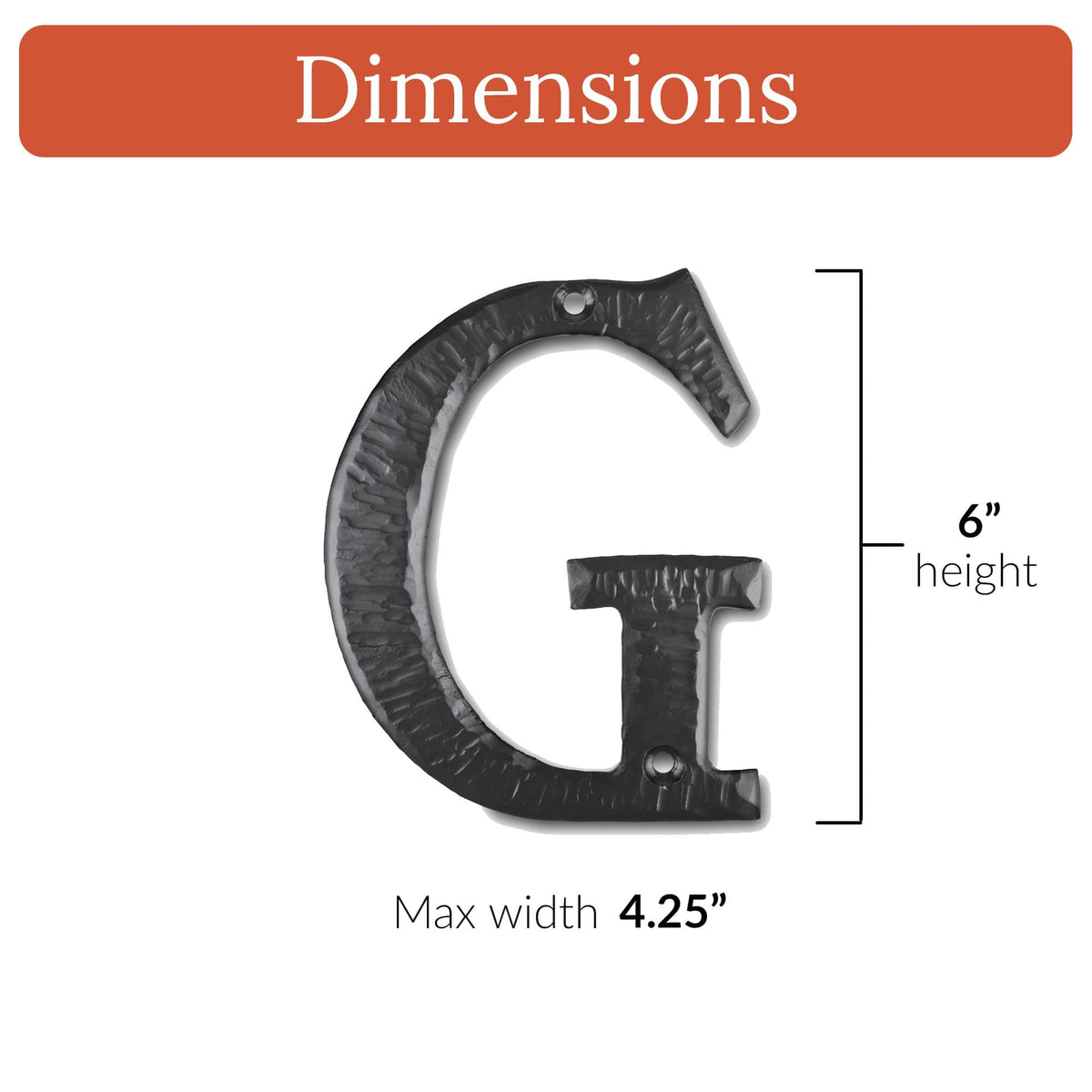 Hacienda Series | 6&quot; House Address Mailbox Letters