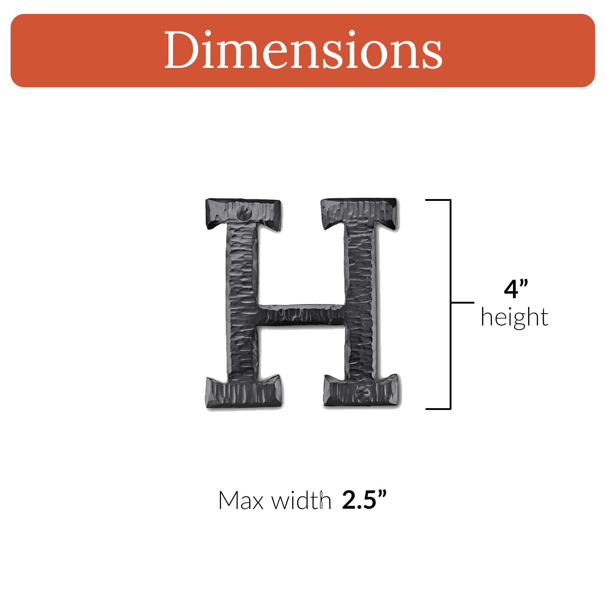 Hacienda Series | 4" House Address Mailbox Letters