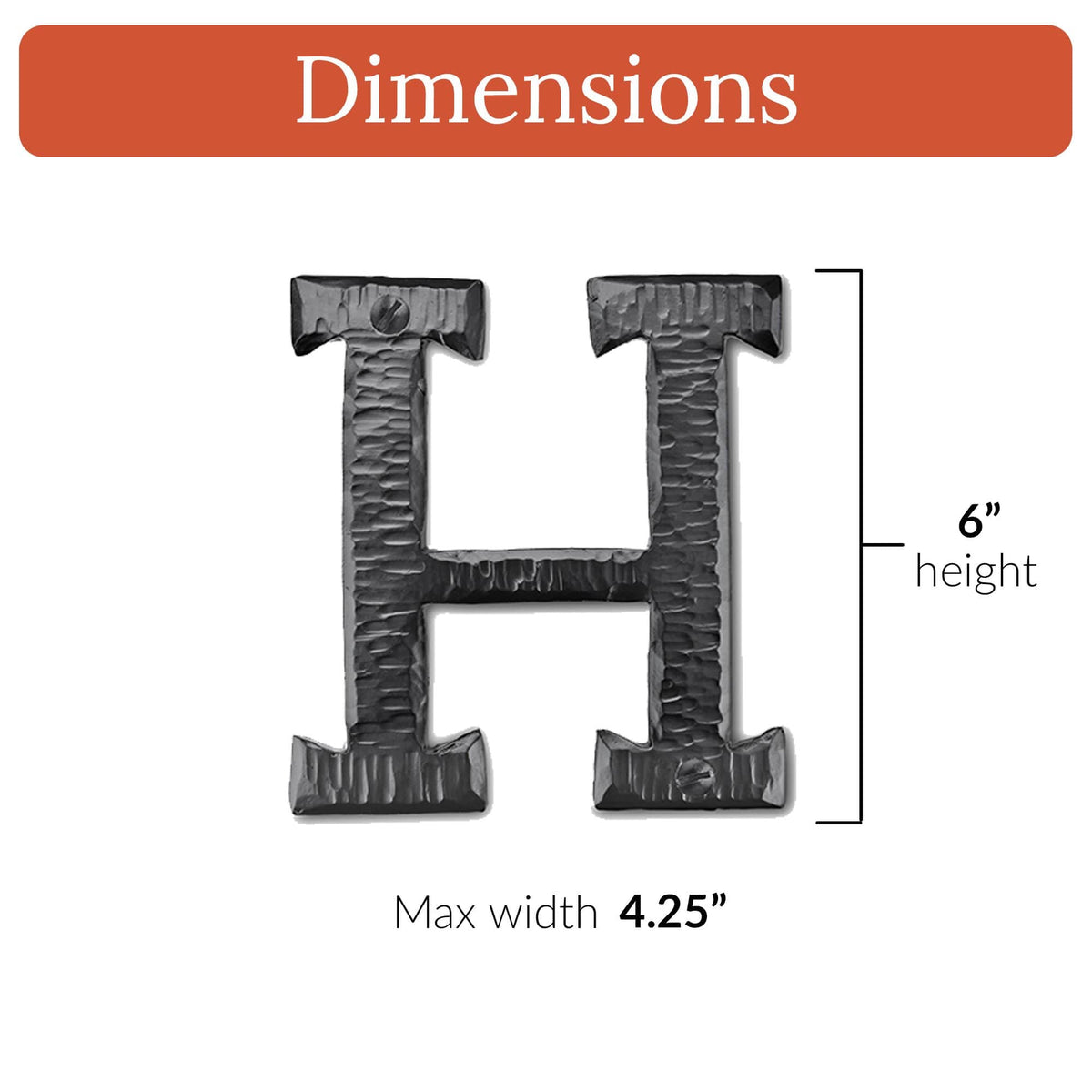 Hacienda Series | 6&quot; House Address Mailbox Letters