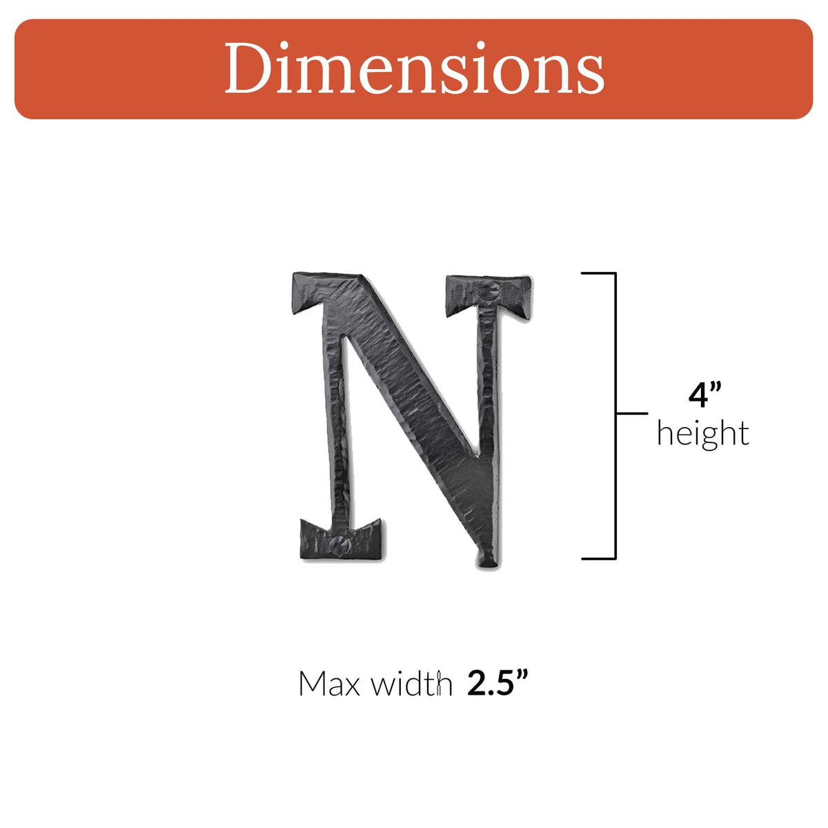 Hacienda Series | 4&quot; House Address Mailbox Letters