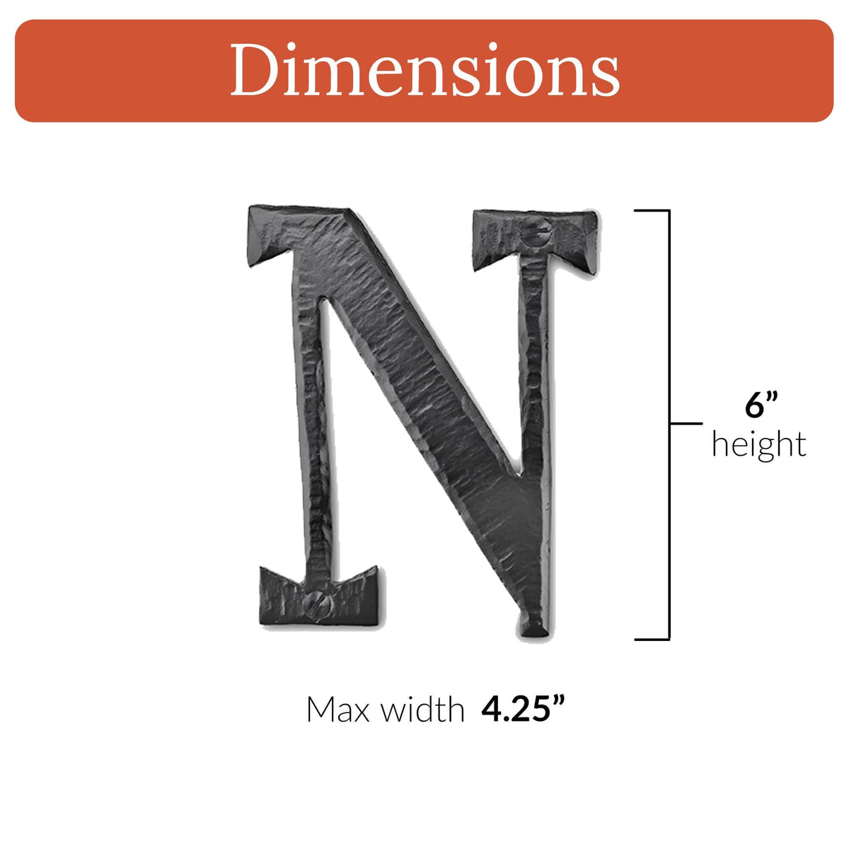 Hacienda Series | 6&quot; House Address Mailbox Letters