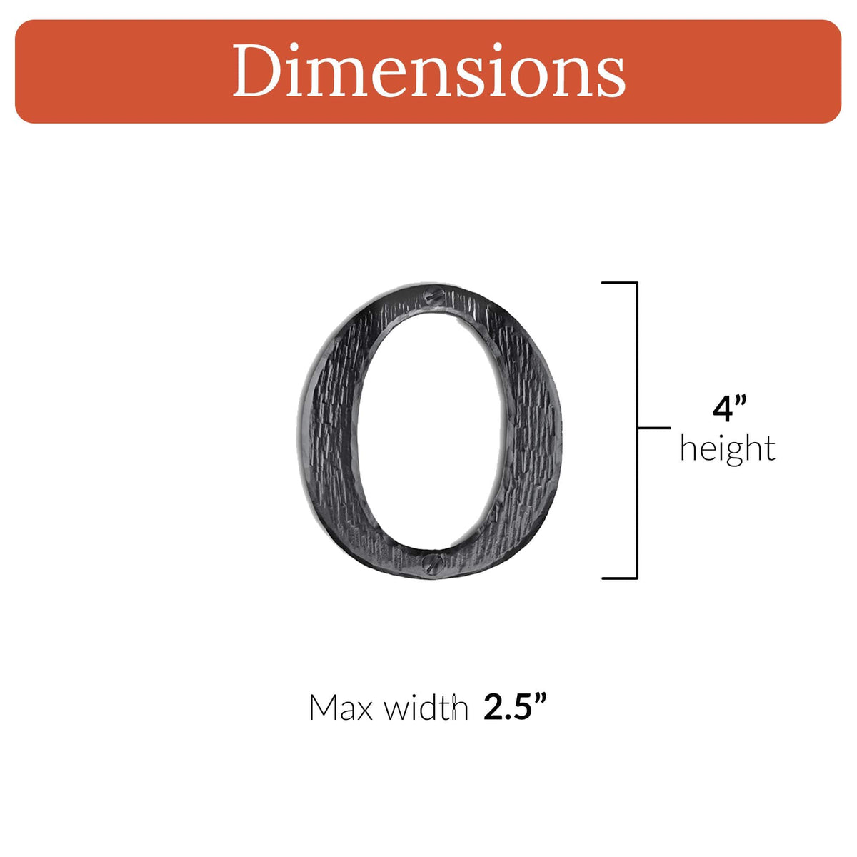 Hacienda Series | 4&quot; House Address Mailbox Letters