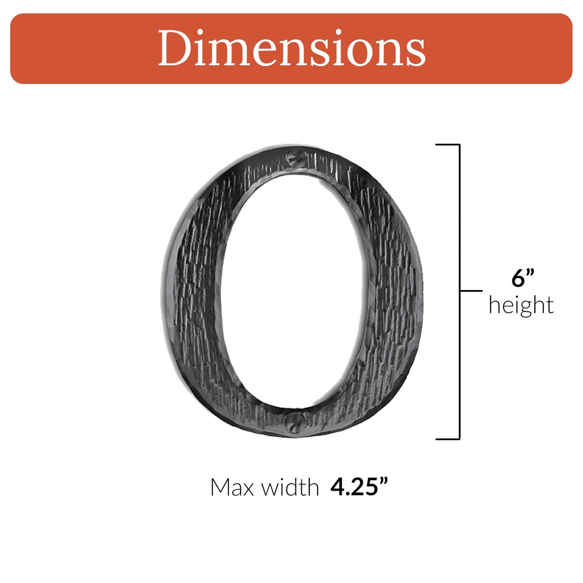 Hacienda Series | 6&quot; House Address Mailbox Letters