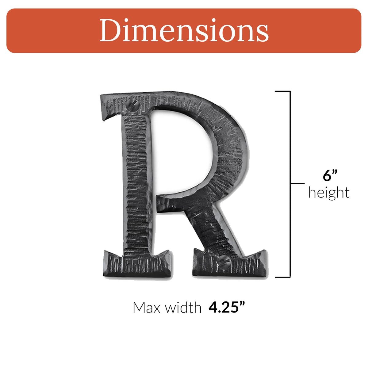 Hacienda Series | 6&quot; House Address Mailbox Letters
