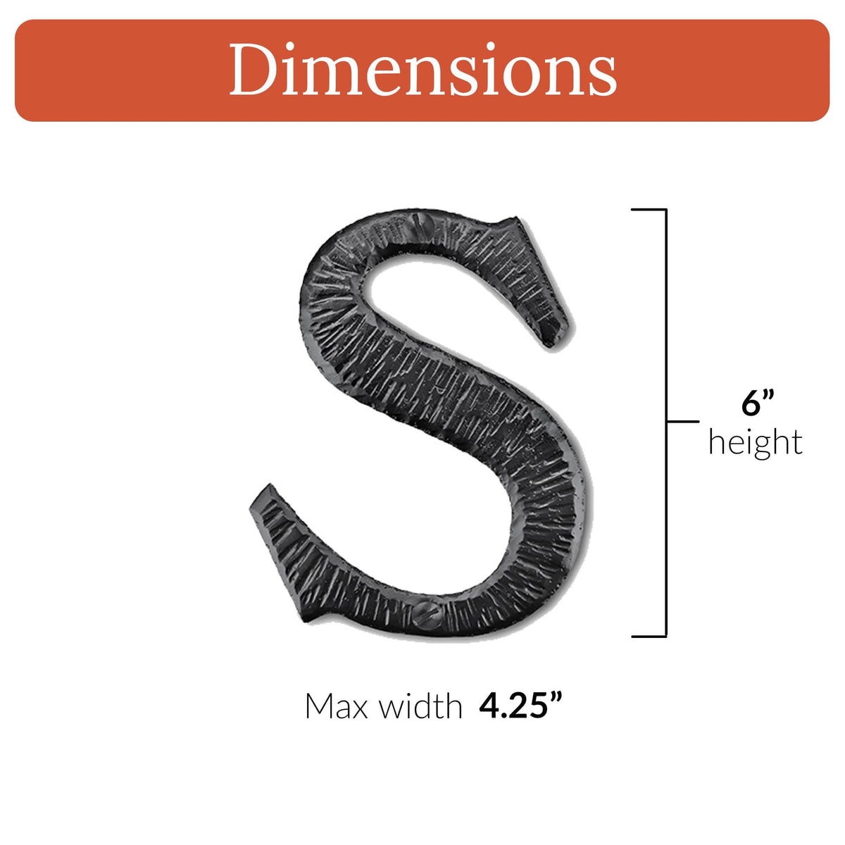 Hacienda Series | 6&quot; House Address Mailbox Letters