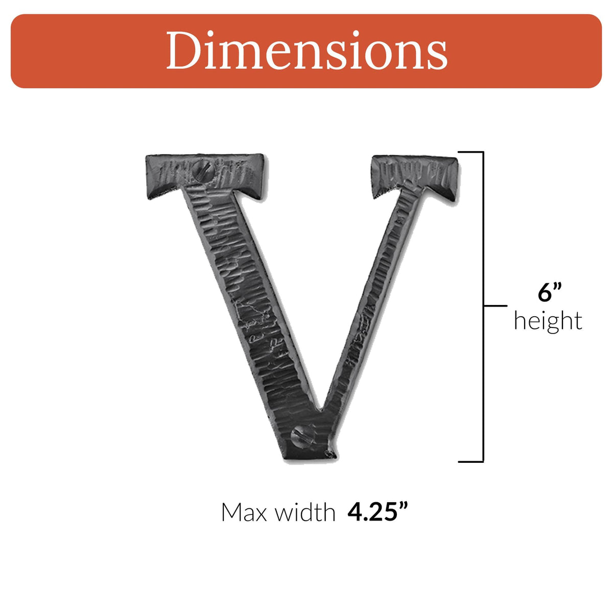 Hacienda Series | 6&quot; House Address Mailbox Letters