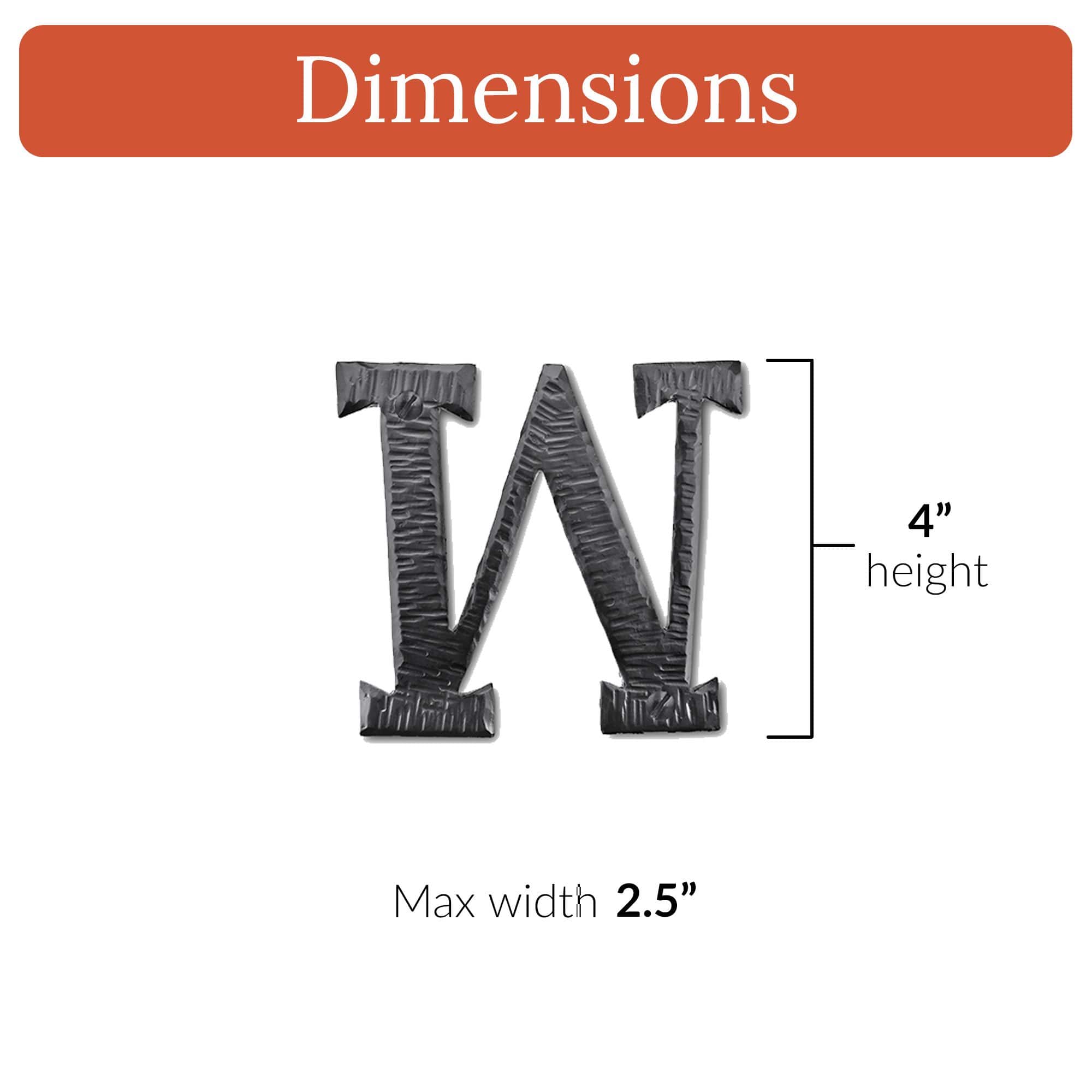 Hacienda Series | 4" House Address Mailbox Letters