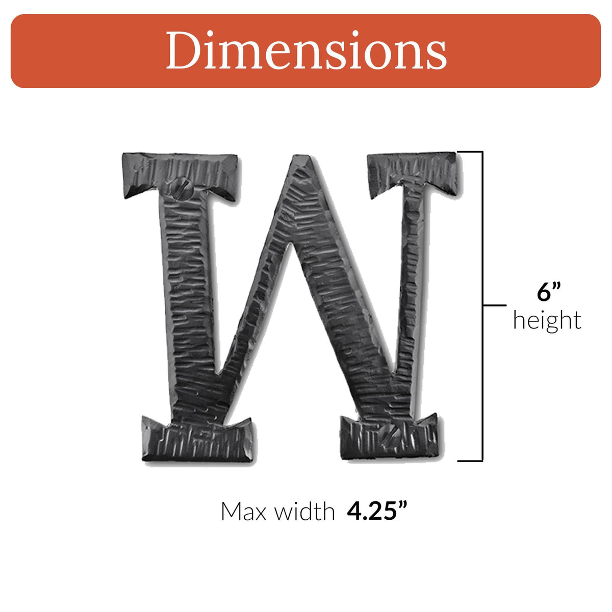 Hacienda Series | 6&quot; House Address Mailbox Letters