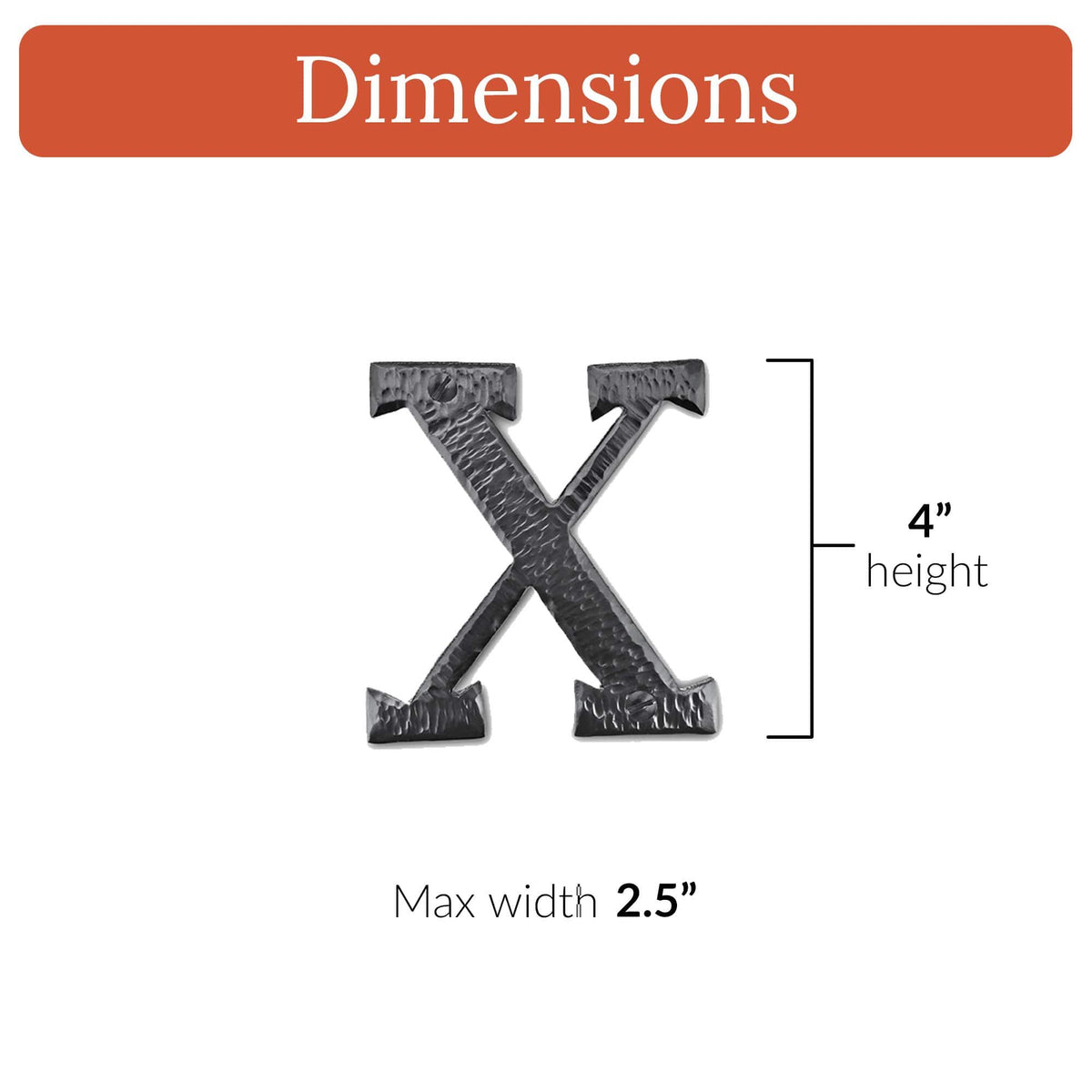 Hacienda Series | 4&quot; House Address Mailbox Letters