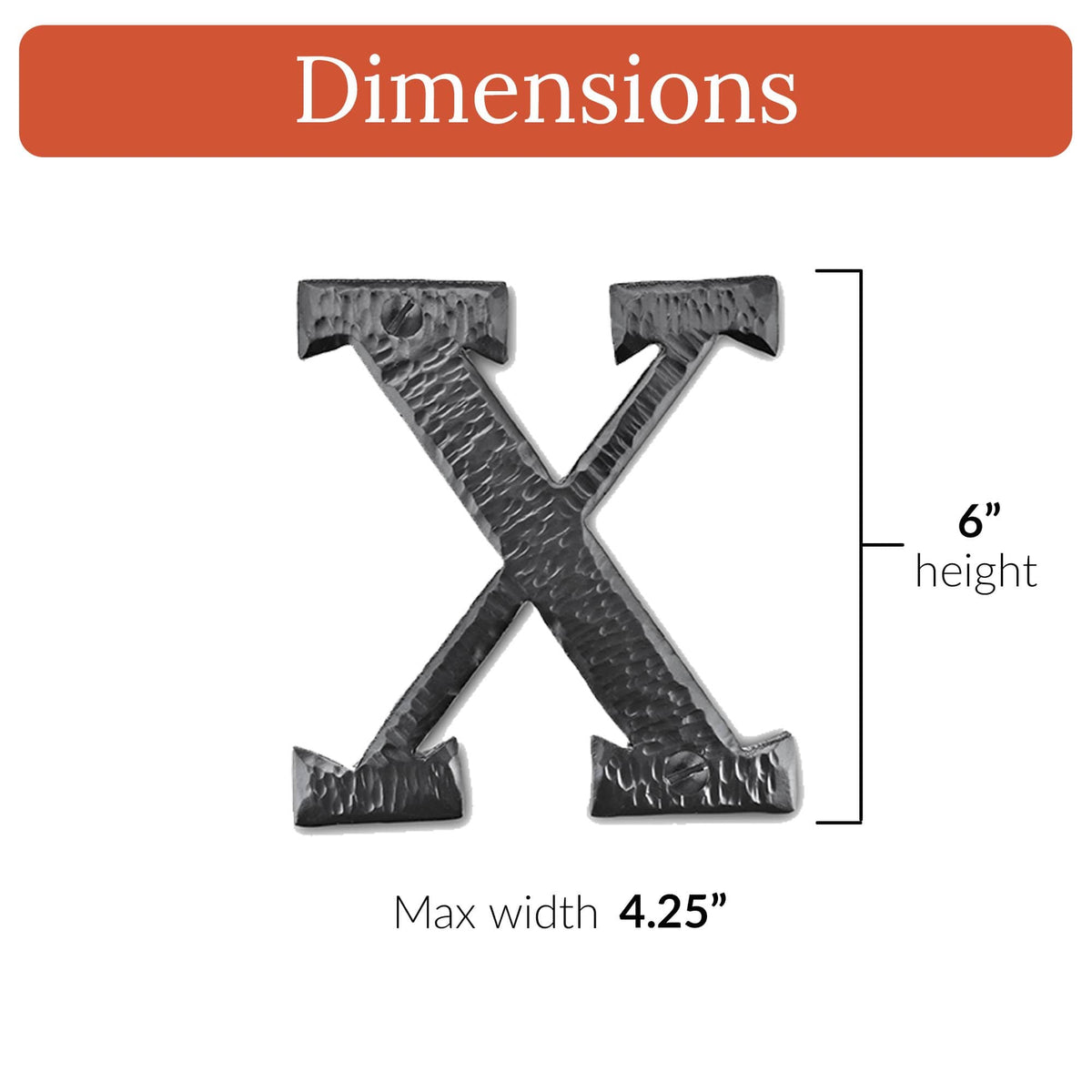 Hacienda Series | 6&quot; House Address Mailbox Letters