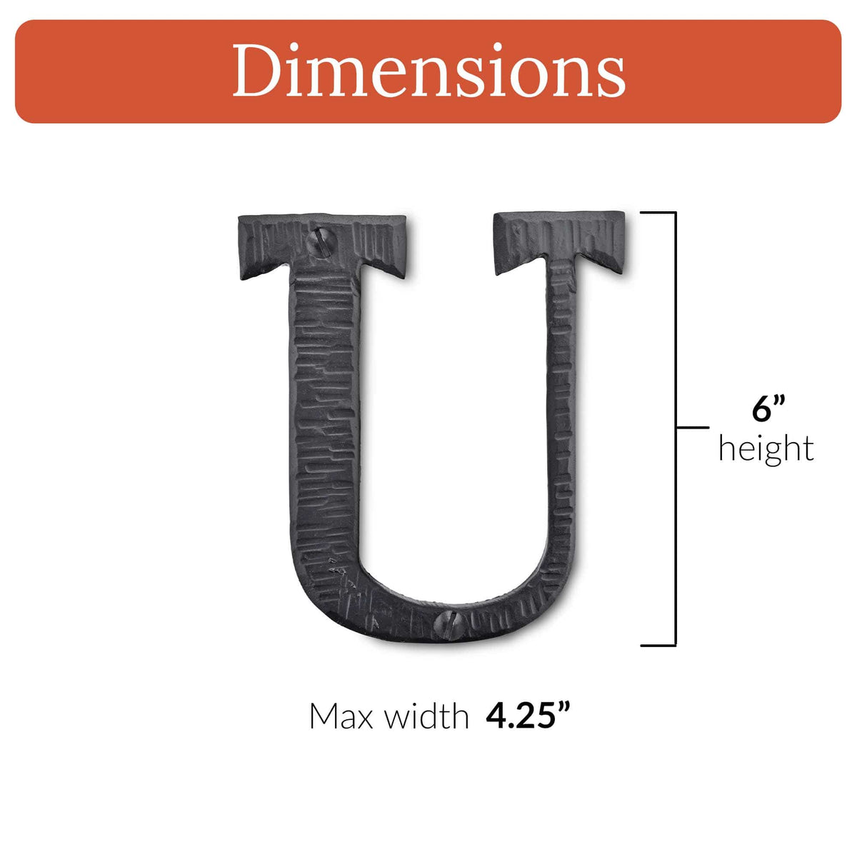 Hacienda Series | 6&quot; House Address Mailbox Letters