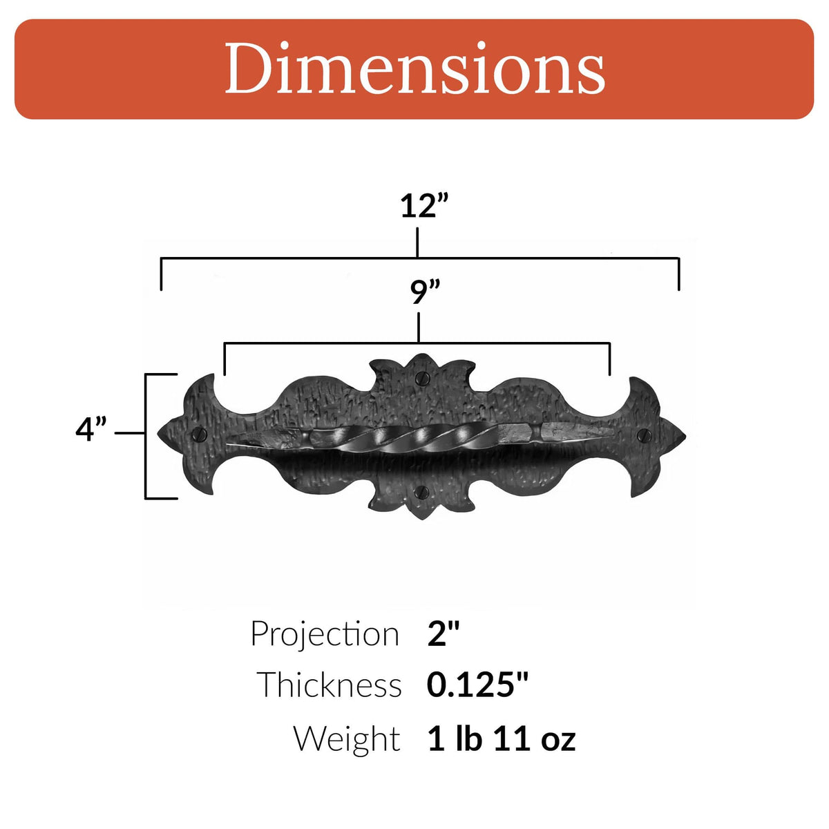 Hacienda Series | 12&quot; Handle